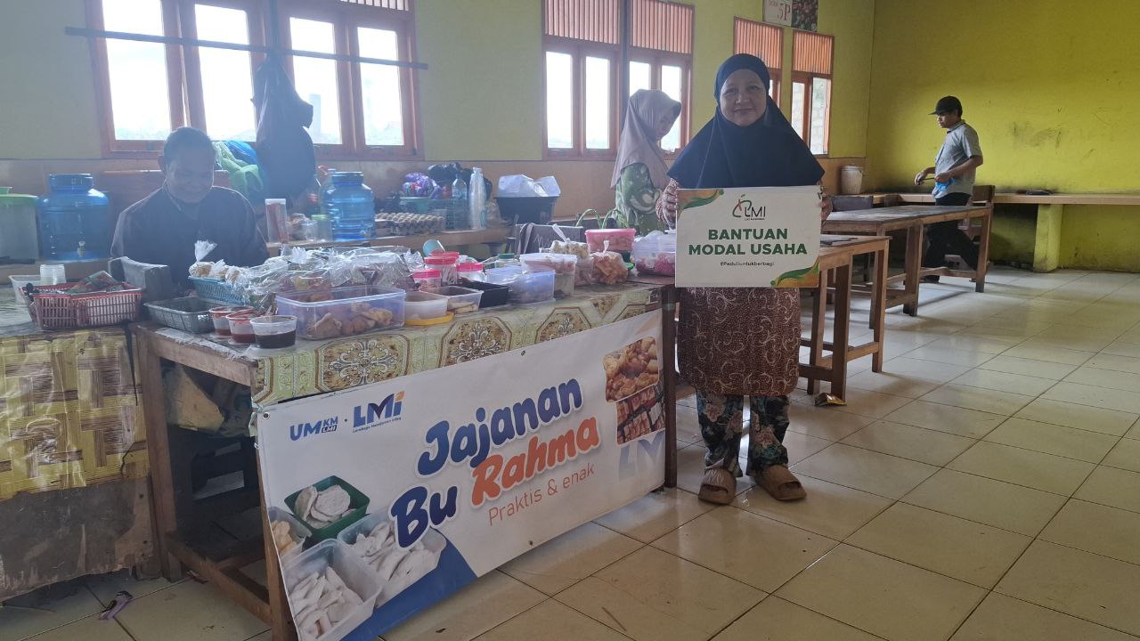 Woman holding donation box